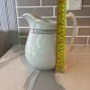 Antique Iroquois China Water Pitcher - Red and Black Bands - 6