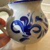 German Glazed Stoneware Creamer and Sugar Set - 6