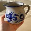 German Glazed Stoneware Creamer and Sugar Set - 8