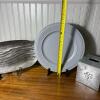 Decorative Tabletop Set - Pier 1 Charger Plates, Scott Living Tray, Cotton Linens - 13