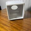 Raymond Waites Ceramic Tissue Box Cover and Vase with Faux Greenery - 3