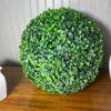Raymond Waites Ceramic Tissue Box Cover and Vase with Faux Greenery - 5