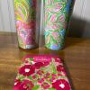 Mixed Thirteen Piece Lily Pulitzer Entertaining Lot - Plastic Martini Glasses, Tumblers and More - 6