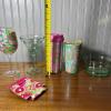 Mixed Thirteen Piece Lily Pulitzer Entertaining Lot - Plastic Martini Glasses, Tumblers and More - 9