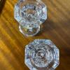 Pair of Japanese 25% Lead Crystal Taper Candle Holders - 2