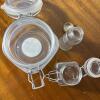 Trio of Small Glass Storage Jars - 2