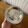 Stainless Steel Cherry Cutout Colander - 3