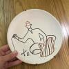 Set of Four Ceramic Wall Plates with Artisan Scenes - 2