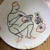 Set of Four Ceramic Wall Plates with Artisan Scenes - 3