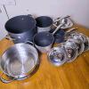 Kirkland Signature Hard Anodized 10-Piece Cookware Set, 8 qt Stockpot, Saucepans, Stainless Lids - 2