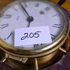 Schatz Ship's Wheel Nautical Wall Clock, Mechanical, Brass & Wood, Germany, Key Included - 5