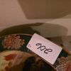 Chinese Porcelain Fish Bowl Planter 12.5" w/ Hand Painted Scene & Wood Stand Made in China - 9