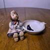 Goebel Hummel "Happy Pastime" Porcelain Figurine with Ashtray With Two Music Box Figurine - 3