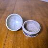 Hand-Painted Indian Soapstone Box, Elephant Motif, 3.5" Diameter, Trinket or Powder Storage - 2