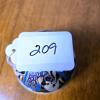 Hand-Painted Indian Soapstone Box, Elephant Motif, 3.5" Diameter, Trinket or Powder Storage - 5