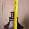 22" Hexagonal Metal and Glass Lantern with Hinged Door and Vented Top - 5