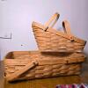 Longaberger Basket Set (1991, Handwoven, Dresden OH) & Woven Traditions Pottery Casserole - 4