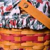 Longaberger 1991 Handwoven Baskets with Liners and Protectors - 10