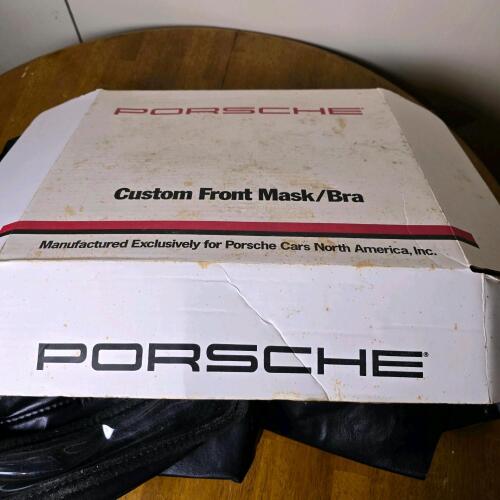 Porsche Custom Front Mask/Bra for 911 (993) Models, OEM, Black Vinyl