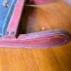 Antique 27.5" Wooden Child's Hand Sled, Flat Deck, Red & Green Paint, 1930s-1950s - 3