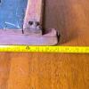 Antique 27.5" Wooden Child's Hand Sled, Flat Deck, Red & Green Paint, 1930s-1950s - 4