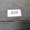 Antique 27.5" Wooden Child's Hand Sled, Flat Deck, Red & Green Paint, 1930s-1950s - 6