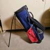 PING Hoofer Stand Golf Bag &ndash; Red/Blue/White, 4-Way Divider, Dual Straps
