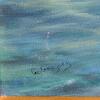 Pair Ted Gregory Framed Oil Paintings USS Hickox DD-673 and Italian Ocean Liner 28" x 23" - 3
