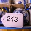 Set of 6 Hand-Painted Delft Blue Porcelain Christmas Ornaments, 3-inch Diameter - 6