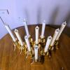 Set of 9 LED Electric Window Candles, 12" Tall, Ivory Drip Design, Battery Powered - 3