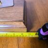 Wooden Valet Box with Brass Golf Club, 12"x7.5"x3.5", Velvet Lined, Removable Tray - 4