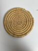 Handwoven Jute Rope Trivets & Straw Placemats Set - 2