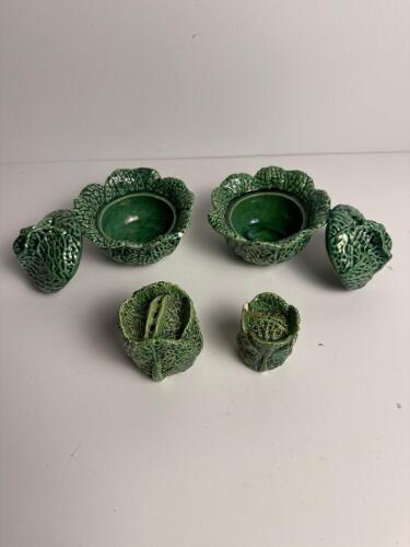Vintage Bordallo Pinheiro Cabbage Leafware Set