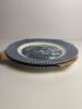Set of 2 Currier & Ives &ldquo;The Old Grist Mill&rdquo; Blue Dinner Plates by Royal - 5