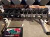 Hex Iron & Neoprene Dumbbell Set w/ Rack - 3