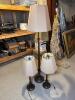 Pottery Barn 3 Piece Lamp Set