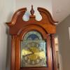 Ridgeway Grandfather Clock with Moon Phase Dial & Brass Pendulum - 2