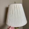 Traditional Metal Candlestick Table Lamp with Pleated Cream Shade - 3