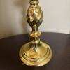 Traditional Metal Candlestick Table Lamp with Pleated Cream Shade - 7
