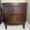 Shermag Nightstand with Dark Wooden Finish