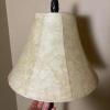 Black Spiral Metal Floor Lamp with Faux Leather Shade - 2