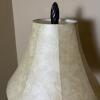 Black Spiral Metal Floor Lamp with Faux Leather Shade - 4