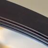 Large Oval Wall Mirror with Dark Brown Wood Frame - 3