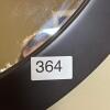 Large Oval Wall Mirror with Dark Brown Wood Frame - 7