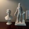 Pair of Figurines: Chopin Bust by Giannelli & Mozart Statue by Luchessi