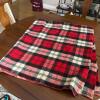 Faribault Woolen Mill Red Plaid Throw Blanket