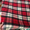 Faribault Woolen Mill Red Plaid Throw Blanket - 3