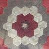 Framed Antique Quilt Fragment "Grandmother&rsquo;s Flower Garden Pattern," 10"x10" - 4