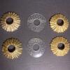 Set of Brass & Etched Glass Bobeche for Chandelier or Sconce - 2