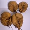 Antique 1920's Lace-Up Leather Boxing Gloves Set - 2